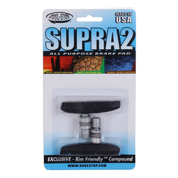 Kool Stop Supra 2 pads, threaded - black pr