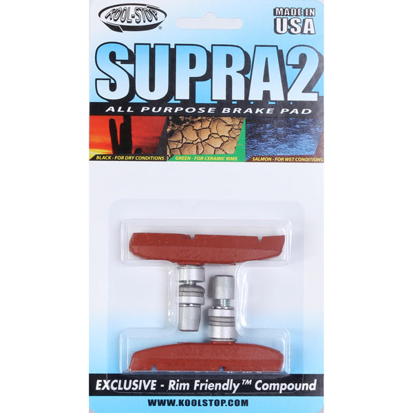 Kool-Stop Supra2 Brake Pads Salmon Compound