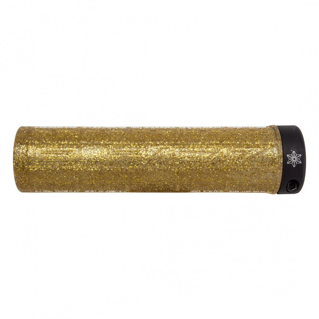 SUPACAZ Grizips Lock-On Grips Gold Bling/Black | CannondaleExperts.com