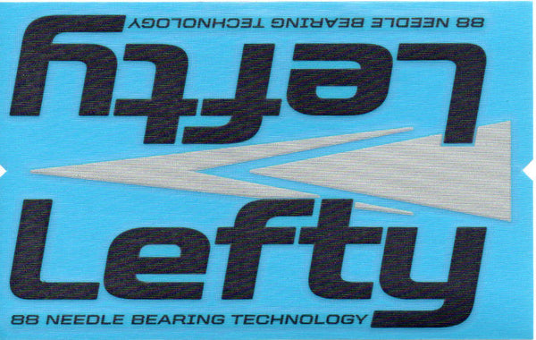 Cannondale Lefty Wrap Decal/Sticker Black + silver