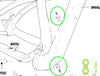 Cannondale Scalpel 29 Down Tube Bolt On Cable Guides - KP210