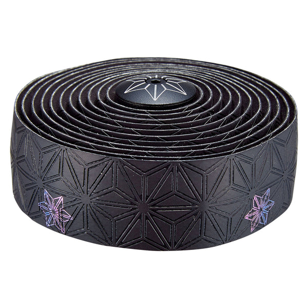 Supacaz Super Sticky Kush Handlebar Tape, Oil Slick w/Blk Plug