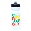 Cannondale Gripper Water Bottle Stacked Logo White w/ Rasta 600ml/21oz CP5302U10