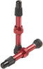 Stan's Alloy Tubeless Presta Valves Stem, 44mm Universal, Pair - Red
