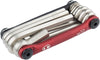 Crank Brothers Multi-10 Mini Tool, Black/Red