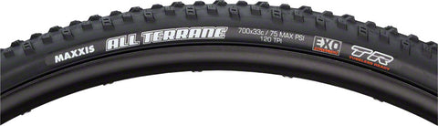 Maxxis All Terrane Tire: 700 x 33c Folding 120tpi Dual Compound EXO Tubeless