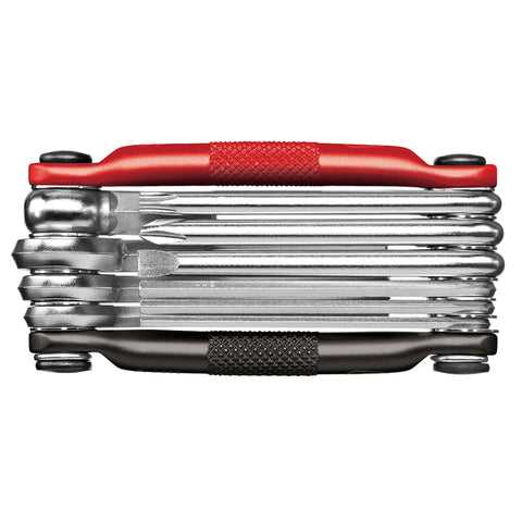 Crank Brothers Multi-10 Mini Tool, Black/Red