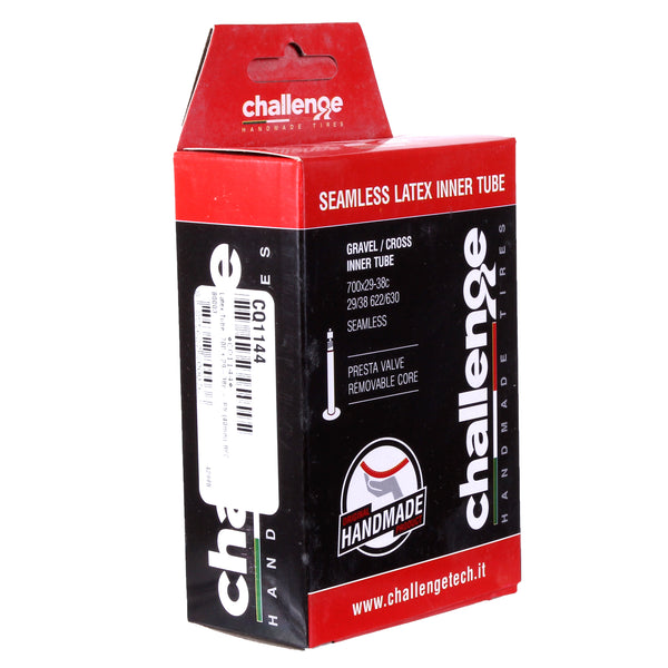 Challenge Tire Latex Tube, 700 x 29-38c - Presta Valve (48mm) RVC
