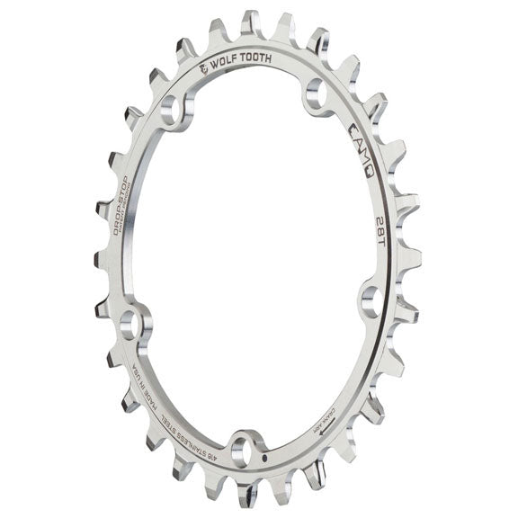 Wolf Tooth Components CAMO Stainless Round 28T Chainring