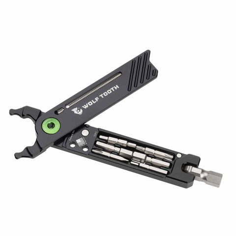 Wolf Tooth Components 8-Bit Pack Pliers Tool Kit, Black/Green