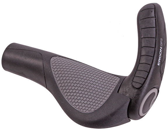 Ergon GP3 grips, 100mm composite bar end - large