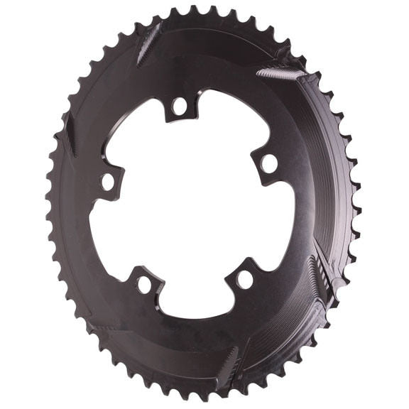 absoluteBLACK Premium oval road chainring, 5x110BCD 52T - black