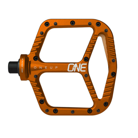 OneUp Components Aluminum platform pedals, orange