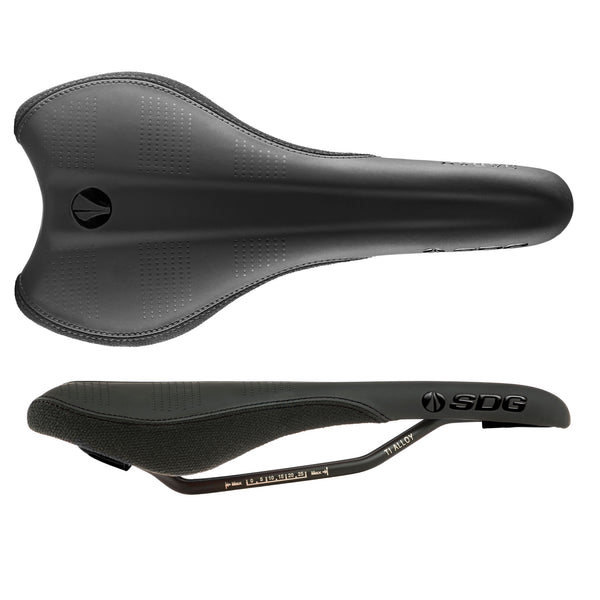 SDG Radar Mtn Saddle, Ti-Alloy Rails - Black