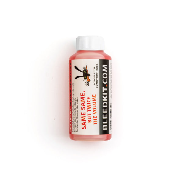 BunnyHop Tribe Mineral Oil Brake Fluid (Compatible with Shimano) Red - 100ml