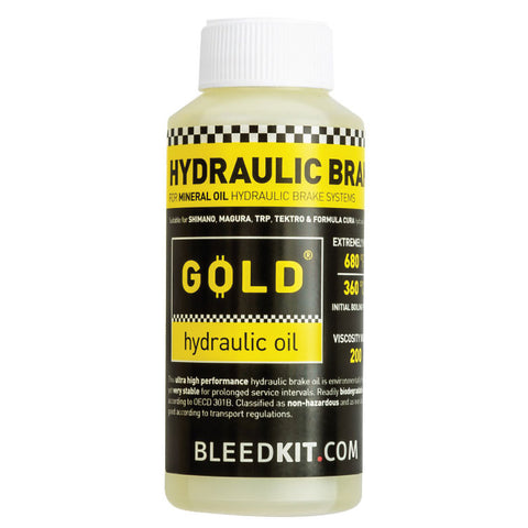 BunnyHop Tribe Mineral Oil Brake Fluid (Compatible with Shimano) Gold - 100ml