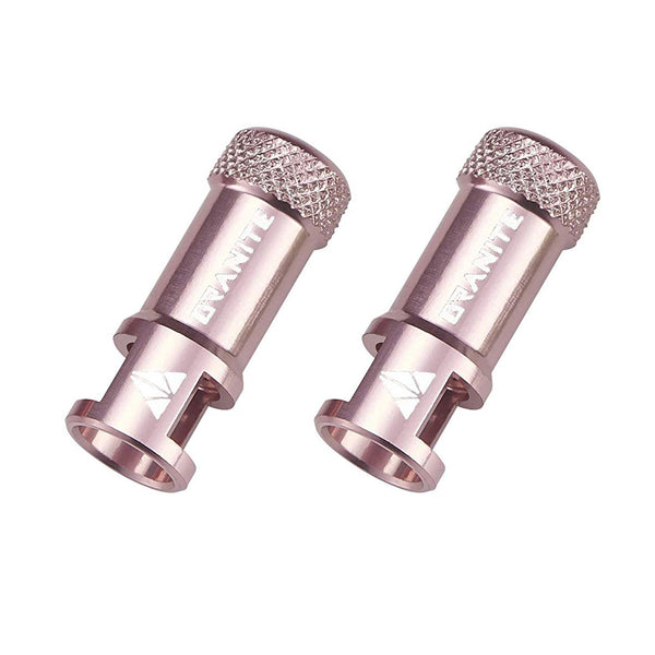 Granite-Design Juicy Nipples Presta Valve Core Tool Cap Set of 2, Pink