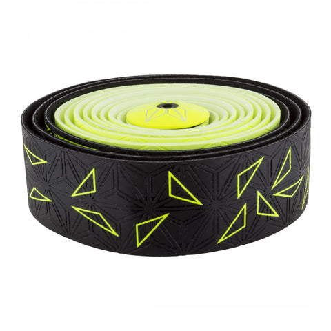 SUPACAZ Super Sticky Kush Star Fade Bar Tape Neon Yellow