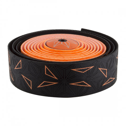 SUPACAZ Super Sticky Kush Star Fade Bar Tape Neon Orange