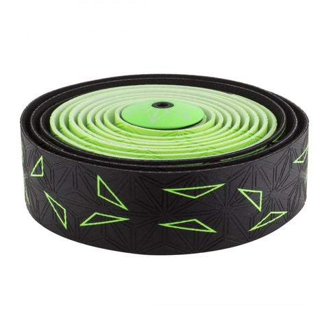 SUPACAZ Super Sticky Kush Star Fade Bar Tape Neon Green