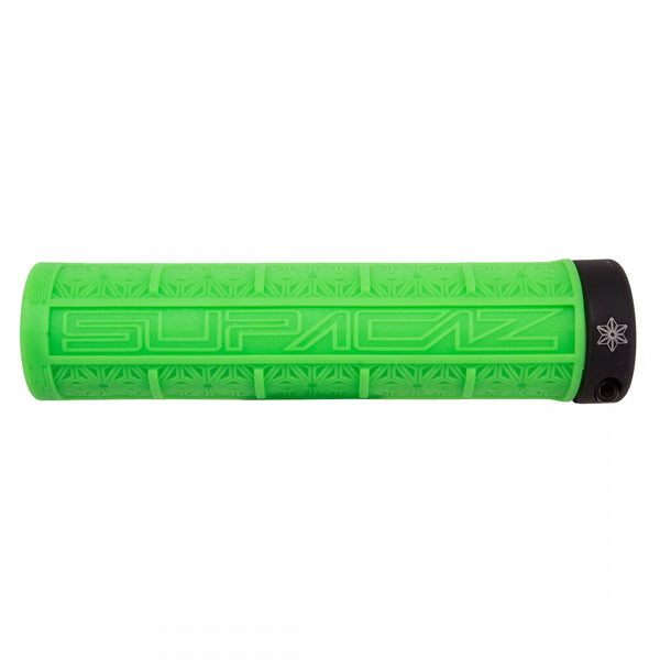 SUPACAZ Grizips Lock-On Grips Neon Green/Black