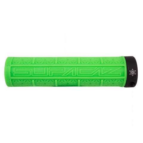 SUPACAZ Grizips Lock-On Grips Neon Green/Black