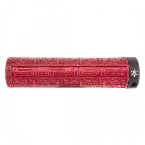 SUPACAZ Grizips Lock-On Grips Red Bling/Black