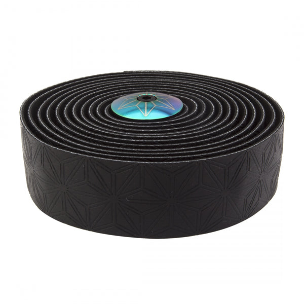 SUPACAZ Super Sticky Kush Single Color Bar Tape Black/Oil Slick