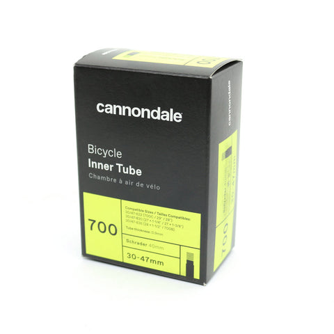 Cannondale 700 x 30-47mm Schrader Valve 40mm Tube CP8401U1072