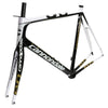 Cannondale SuperSix EVO Hi Mod Carbon Rim Brake Frame and Fork 60cm Used White/Gold/Carbon