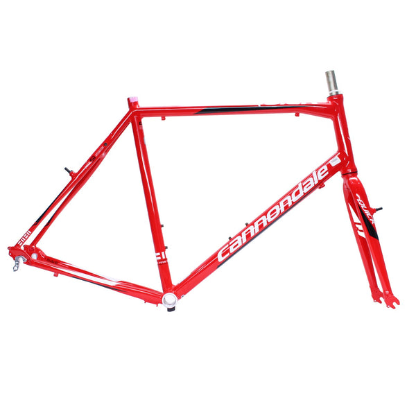 Cannondale Quick 5 Alloy Frame and Fork Jumbo XXL Red Paint Damage