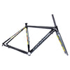 Cannondale CAADX Disc Cyclocross Frame + Fork Black Pearl Yellow Orange 46cm NOS