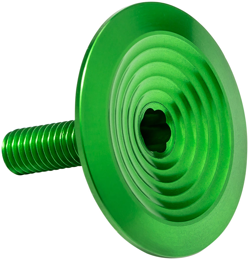 absoluteBLACK Integrated top cap, green | CannondaleExperts.com