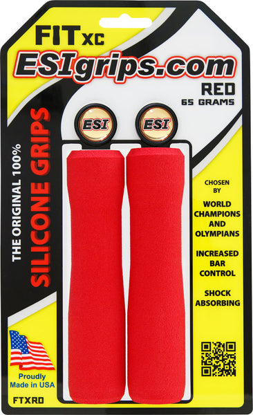 ESI FIT XC Grips: Red