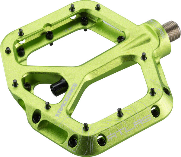 Race Face Atlas Platform Pedal: 9/16 Green