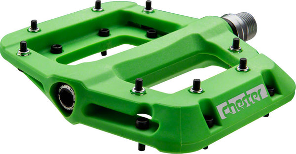 Race Face Chester Composite Platform Pedal: 9/16 Green