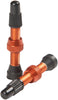 Stan's Alloy Presta Tubeless Valve Stems, 35mm Universal, Pair - Orange