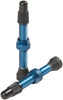 Stan's Alloy Tubeless Presta Valves Stem, 44mm Universal, Pair - Blue