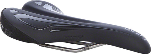 WTB Rocket Team 142 Saddle: Titanium Rails Black/Gloss Black