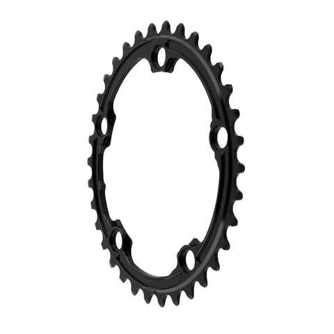 Absolute Black Premium oval road chainring, 5x110BCD 34T - black