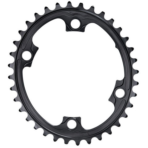 Absolute Black Premium oval road chainring, 4x110BCD 36T - black