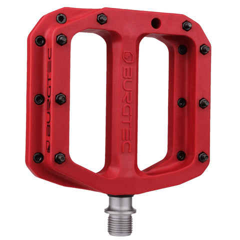 Burgtec MK4 Composite Flat Pedals - Race Red