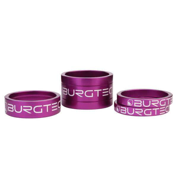 Burgtec 1-1/8 inch Headset Stem Spacer Kit - Purple Rain