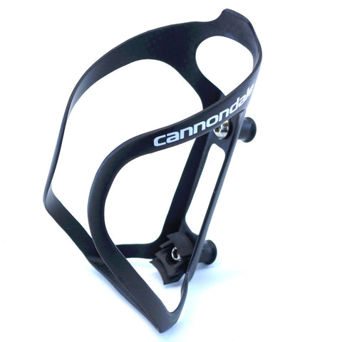 Cannondale GT40 Carbon Water Bottle Cage Carbon w/ White - Only 28 Grams!