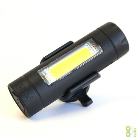 Fabric USB Front Rechargeable Bike Light - Black