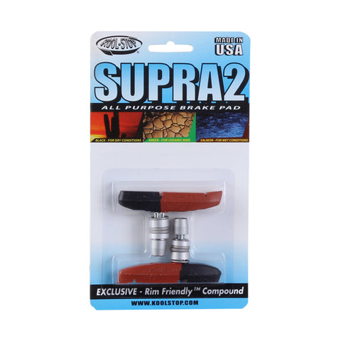 Kool Stop Supra 2 pads, threaded - dual  pr