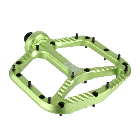 OneUp Components Aluminum platform pedals, green