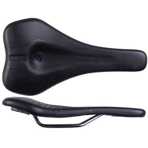 SQlab 611 Ergowave CrMo rail 140* saddle, blk