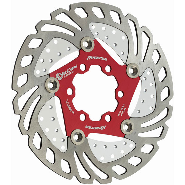 Reverse AirCon Disc Rotor, 140mm - Red