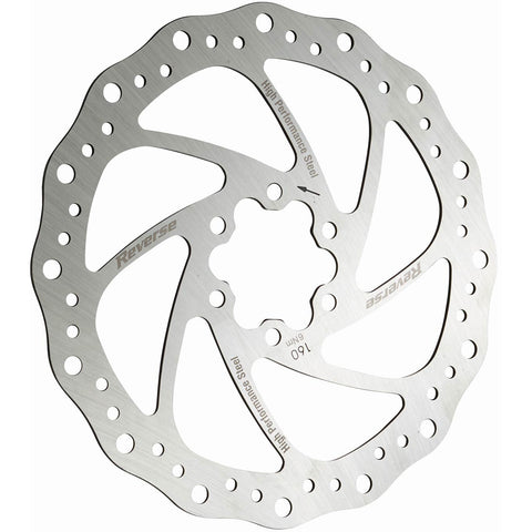 Reverse Steel Disc Rotor, 160mm - Silver